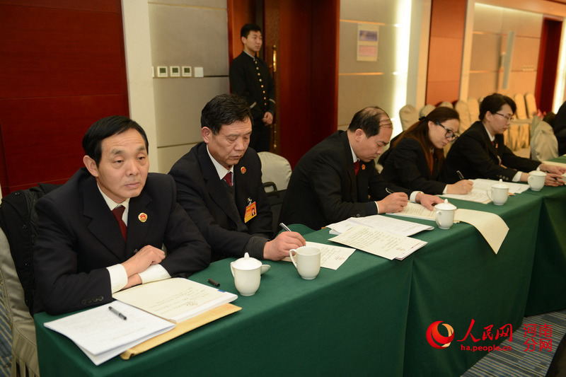 河南省政协委员分组讨论法检两院工作报告