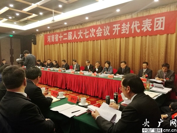 河南省人大七次会议开封代表团 兰考县委书记