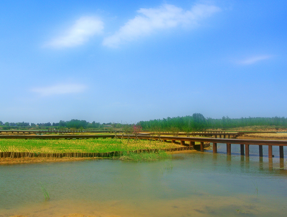 张湾湍河湿地公园初建成