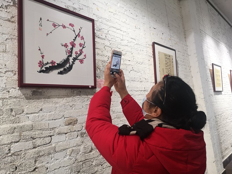 信阳浉河区举行庆祝“三八妇女节”书画展