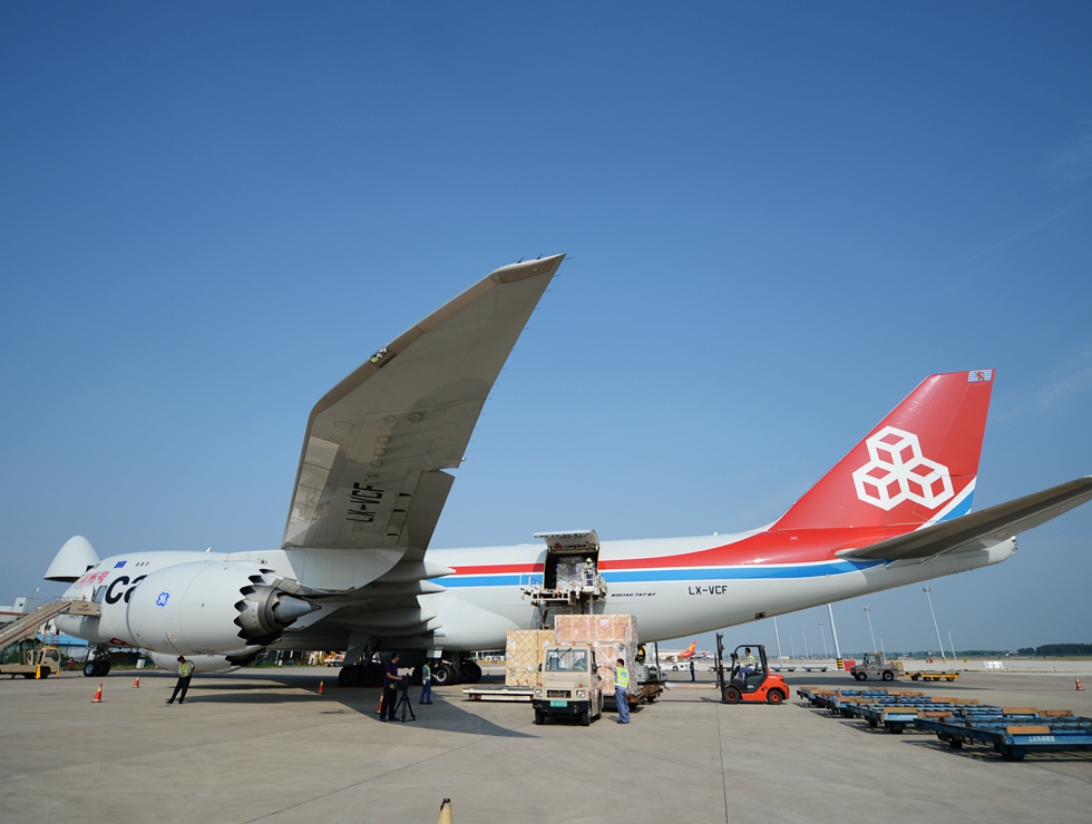 鄭州新鄭國際機場。王錚攝