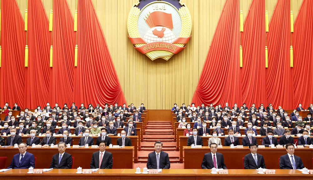 3月4日，中国人民政治协商会议第十三届全国委员会第五次会议在北京人民大会堂开幕。新华社记者 黄敬文 摄