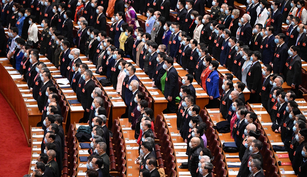3月4日，中国人民政治协商会议第十三届全国委员会第五次会议在北京人民大会堂开幕。新华社记者 金良快 摄