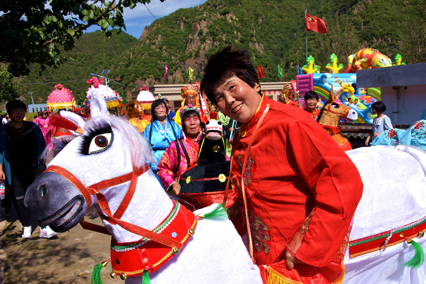 嵩县德亭镇老道沟村乡村文化旅游节。赵明辰摄