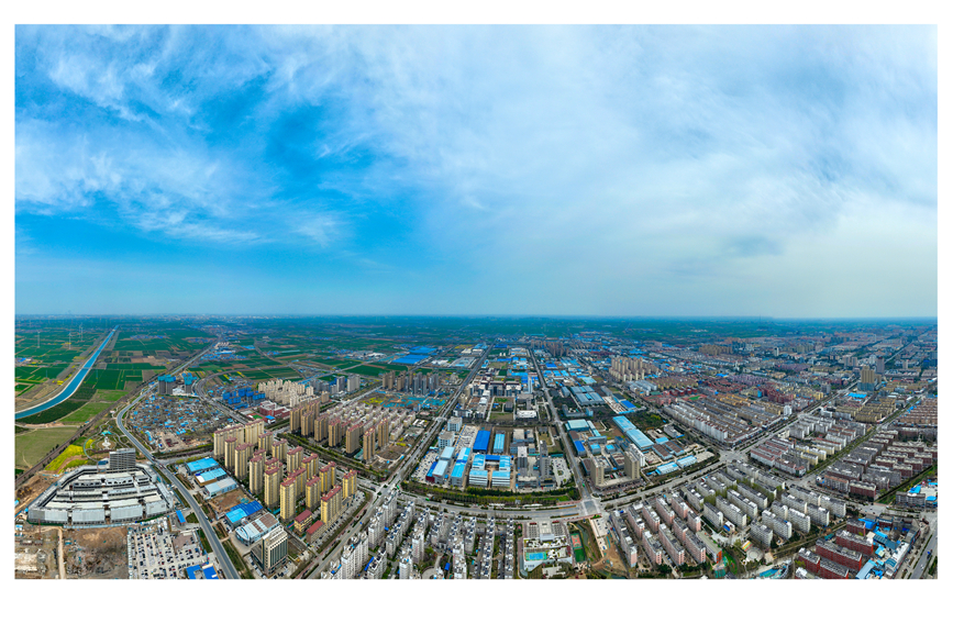 鹤壁开发区城市建设鸟瞰图