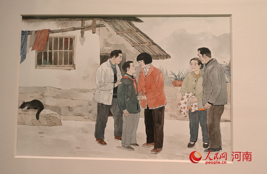 参展作品。人民网记者 王玉兴摄 