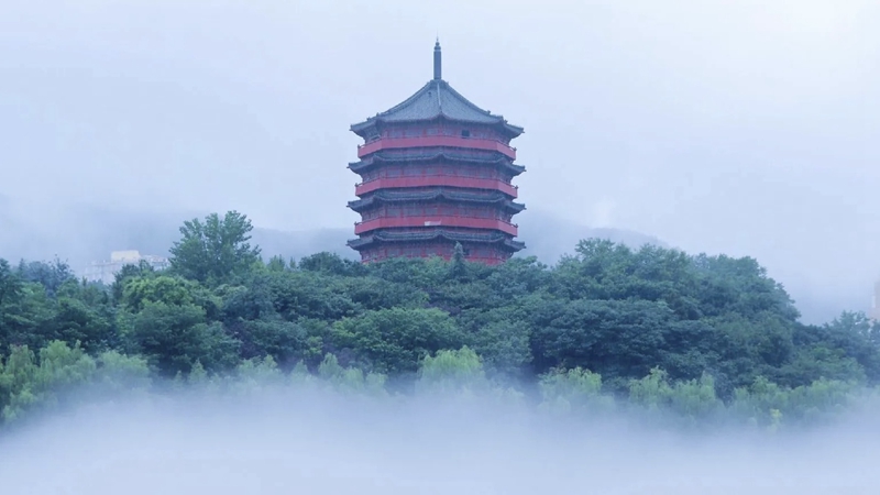 信阳浉河区：雾霭氤氲人间仙境