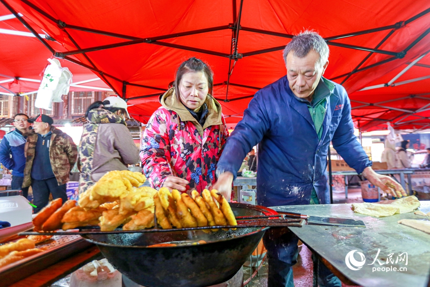 傳統面食小吃。人民網 程明輝攝