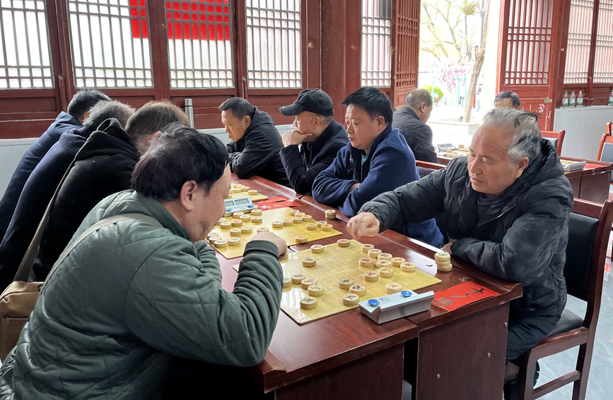 豫西中國象棋冠軍爭霸賽活動現場。杜佳宇攝