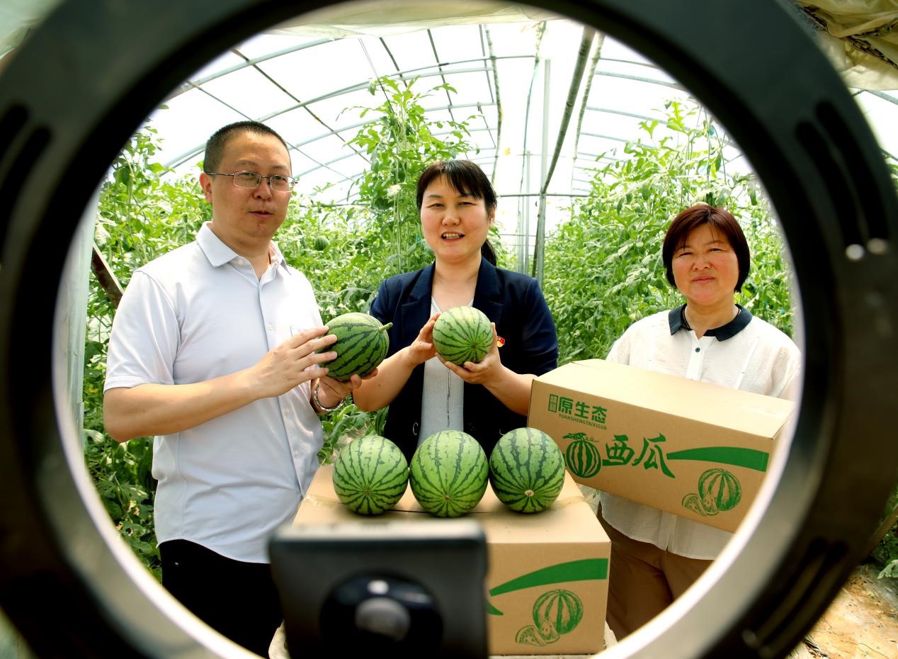 直播现场。尉氏县委宣传部供图