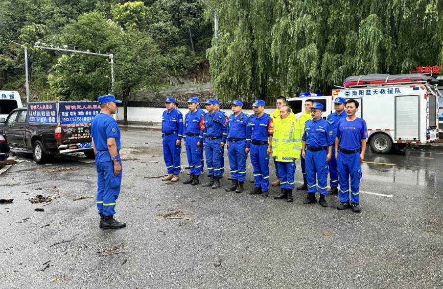 搶險救援現場。楊永青攝