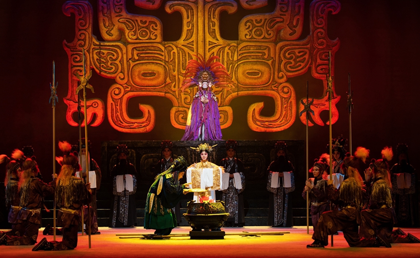 《婦好》演出劇照。河南豫劇院青年團供圖