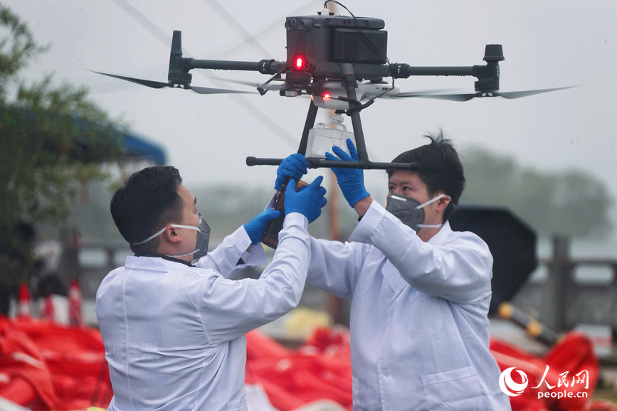 演练现场。人民网记者 霍亚平摄  