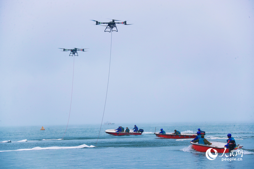 演练现场。人民网记者 霍亚平摄  