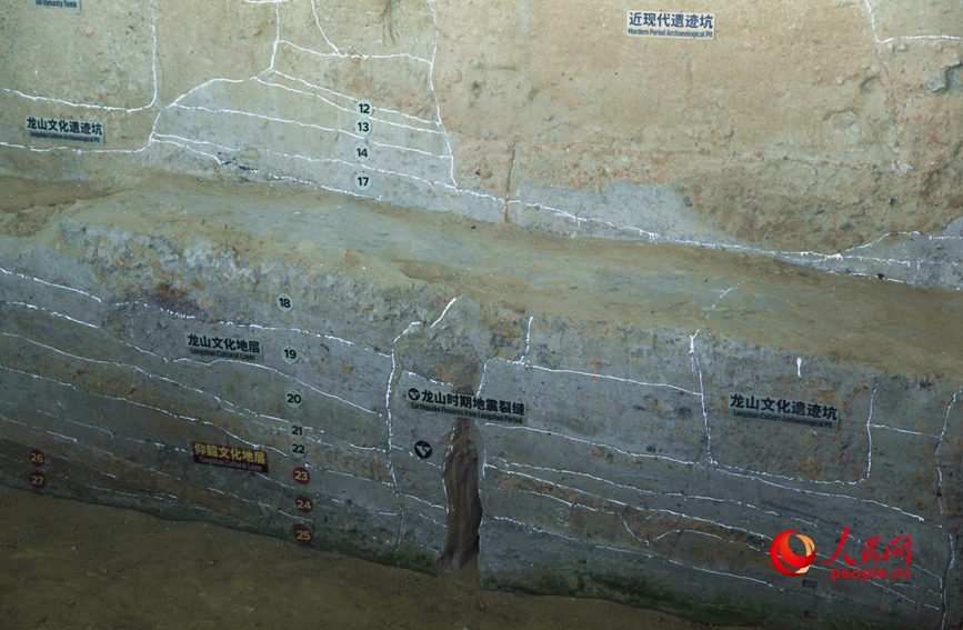 大河村国家考古遗址公园原址原貌呈现关键遗存。人民网记者 肖懿木摄