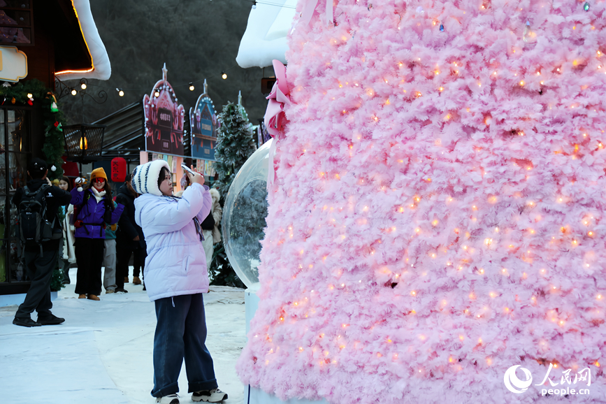 游客前来打卡留念。人民网记者 霍亚平摄