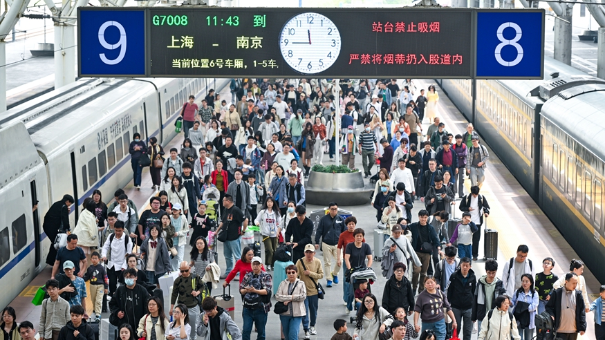 全國鐵路迎來清明假期返程客流高峰